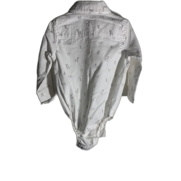 Brand new Old Navy Puffer Vest & White Dress shirt with Navy Pants 6/12M - Picture 7 of 9